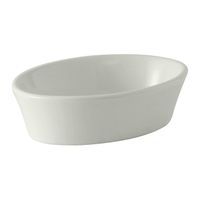 Tuxton China BWK-100 DuraTux Oval Baking Dish, White, China
- 10 oz