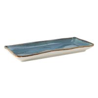 Tuxton China GGE-550 Artisan Geode Tray, Rectangular, Azure,
China - 11-5/8" x 5-1/8" x 1-1/8"