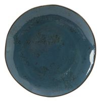 Tuxton China GGE-005 Artisan Geode Plate, Azure, China - 9"