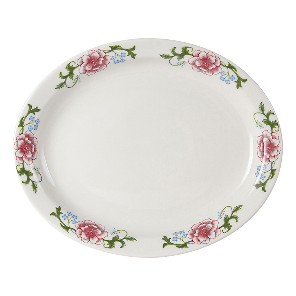 13 3/4" PLATTER WSTRN ROSE (1)