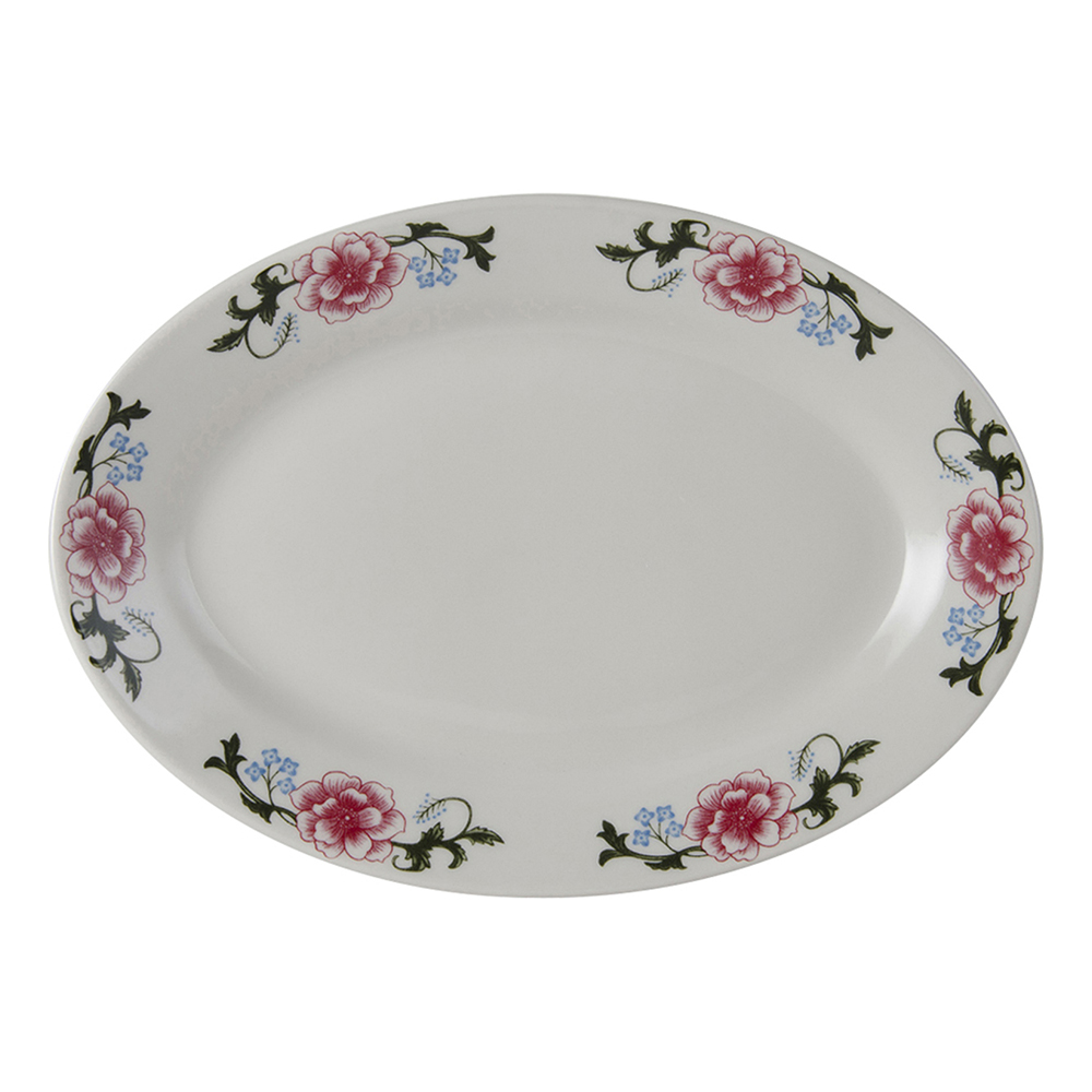 12 5/8" PLATTER WSTRN ROSE (1)