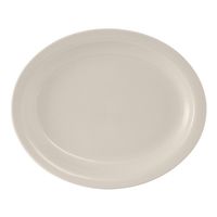 Tuxton China TNR-013 Nevada Oval Platter Narrow Rim,
Eggshell, China - 11-1/2" x 9-1/8"