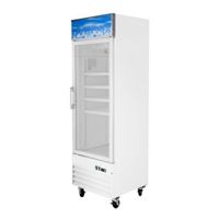 D12-LH Merchandiser Freezer, Single Door, Left Hand, White,
Steel/Glass - 27"