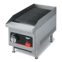 Vollrath 40728 Cayenne Countertop Gas Charbroiler, Stainless
Steel - 28,000 BTU