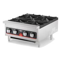 Vollrath 40737 Cayenne Countertop Gas Hot Plate, Stainless
Steel/Aluminized Steel - 104,000 BTU