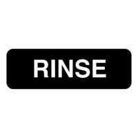 Vollrath 4522 Rinse Sign Plastic - 9" x 3"