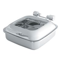 Vollrath 46134 Intrigue Square Induction Chafer, Glass Top,
Stainless Steel - 6 qt
