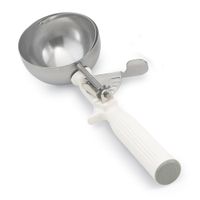 Vollrath 47139 #6 Disher, White, Stainless Steel/Plastic -
5-1/3 oz