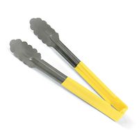 Vollrath 4780950 One-Piece Kool-Touch Tongs, Yellow,
Scalloped - 9-1/2"