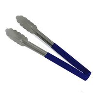 Vollrath 4781230 One-Piece Kool-Touch Tongs, Blue, Scalloped
- 12"