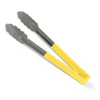 Vollrath 4781250 One-Piece Kool-Touch Tongs, Yellow,
Scalloped - 12"