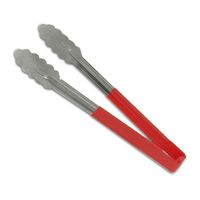 Vollrath 4781640 One-Piece Kool-Touch Tongs, Red, Scalloped
- 16"