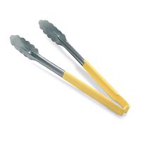 Vollrath 4781650 One-Piece Kool-Touch Tongs, Yellow,
Scalloped - 16"