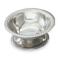 Vollrath 48003 Dessert Dish, Stainless Steel, Gadroon Edge -
3-1/2 oz