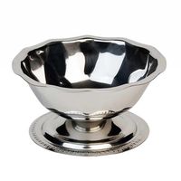 Vollrath 48013 Paneled Sherbet Dish, Stainless Steel,
Gadroon Edge - 3-1/2 oz