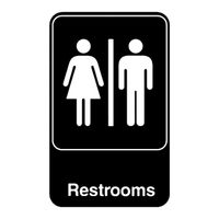 Vollrath 5617 Restroom Sign- 6" x 9"