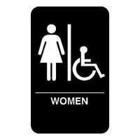 Vollrath 5630 Women/Accessible Sign Braille - 6" x 9"