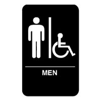 Vollrath 5631 Men/Accessible Sign Braille- 6" x 9"