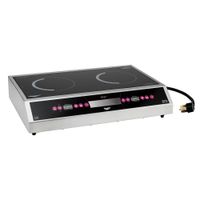 Vollrath 69523 Professional Dual Induction Countertop Range,
Stainless Steel/Ceramic - 208-240V