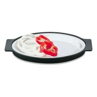 Vollrath 81180 Sizzle Thermal Platter, White, Polyester -
11-3/4" x 7-3/4"