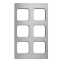 Vollrath 8244314 Miramar Template for (6) 40003 Decorative
Pans, Stainless Steel