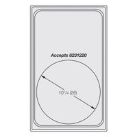 Vollrath 8240710 Miramar Template For (1) Large Round
Decorative Pan, Night Sky