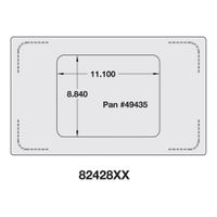 Vollrath 8242814 Miramar Single Size Template w/ (1) Small
Round Cutout, Stainless Steel - 21-1/8" x 12-3/4"