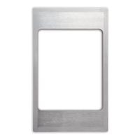 Vollrath 8242916 Miramar Single Size Template w/ (1) Large
Food Pan Cutout, Stainless Steel w/ Satin Edge - 21-1/8" x
12-3/4"