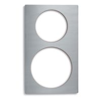 Vollrath 8243314 Miramar Single Size Template w/ (1) Large
Round & (1) Small Round Cutouts, Stainless Steel - 21-1/8" x
12-3/4"