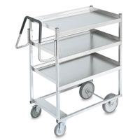Vollrath 97201 Cart w/ Raised Lower Shelf, Stainless Steel,
(3) Shelves - 39" x 20" x 44-1/2"