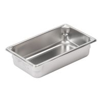 Vollrath 30342 Super Pan V Steam Table/Hotel Pan, 22 Gauge,
Stainless Steel, 1/3 Third-Size - 4-1/10 qt; 4" Deep