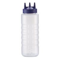 Vollrath 3332-13 Squeeze Bottle Clear/Clear Plastic - 32 oz