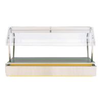 Vollrath 36302 Classic Economy Buffet Breath Guard,
Stainless Steel - 60" x 36-1/8" x 24-1/4"