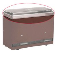Vollrath 3802L-13 Strawboss Replace Cover Clear Plastic - 9"
x 7-1/2"