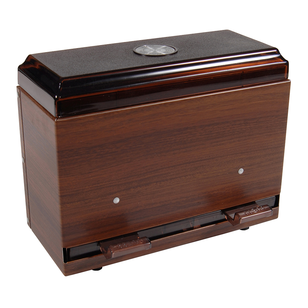 STRAW DISPENSER WALNUT (1)