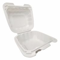 Verde Pack ECP-PP225 Pebble Clamshell, 1 Compartment, Ivory,
MFPP - 6" x 6"