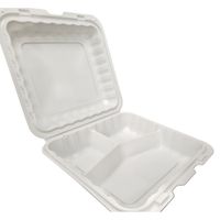 Verde Pack ECP-PP993 Pebble Clamshell, 3 Compartment, Ivory,
MFPP - 9-1/8" x 8-4/5"