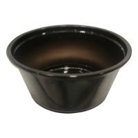 Verde Pack PM-PC3.25BLK Portion Cups, Black, PP - 3-1/4 oz