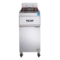 Vulcan 1ER50A ER Series Free Standing Electric Deep Fryer,
Stainless Steel, Analog Knobs - 50 lb