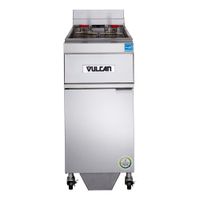 Vulcan 2GR45AF-2 GR Series Two Battery Professional Gas Deep
Fryer with KleenScreen PLUS, Stainless Steel, Propane, Solid
State Controls - 45 lbs