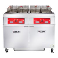 Vulcan \ Wolf - Wolf Range 2ER50DF Two Battery Free Standing
Electric Fryer with KleenScreen PLUS Filtration, Stainless
Steel - 50 lbs