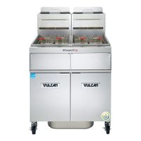 Vulcan 2TR45CF-1 PowerFry3 Two Battery Fryer with
KleenScreen PLUS, Stainless Steel, Natural Gas, Programmable
Computer Controls - 45 lbs