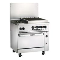 Vulcan 36C-2B24CBN Endurance Gas Restaurant Range, Stainless
Steel, Charbroiler, Convection Oven, Natural Gas - 159,000
BTU