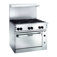 Vulcan 36S-6B Endurance Gas Restaurant Range, Stainless
Steel - 215,000 BTU