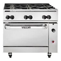 Vulcan 36S-6BN Endurance Gas Range, Natural Gas, Stainless
Steel - 215,000 BTU