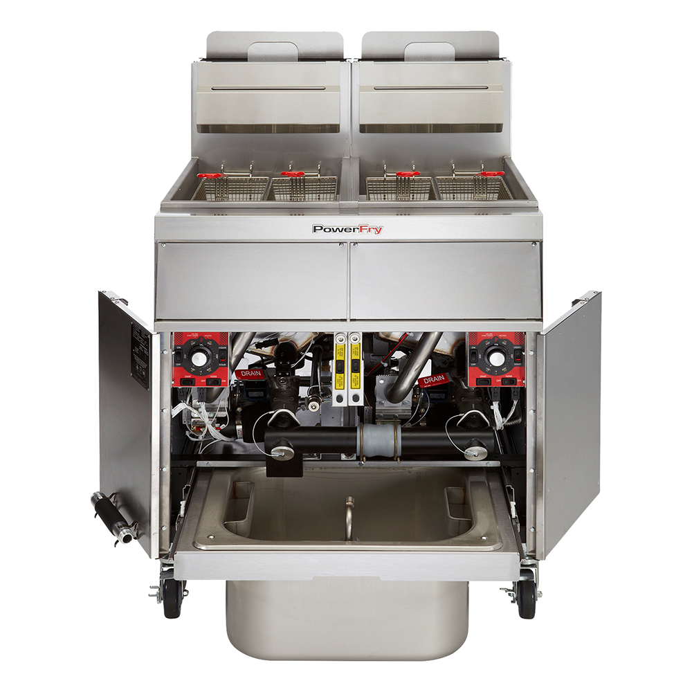 THREE PASS GAS FRYER 120V