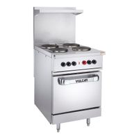 Vulcan \ Wolf - Wolf Range EV24-S-4FP-240 Expando Electric
Range w/ Oven, Stainless Steel, 4 French Plates- 24", 240V