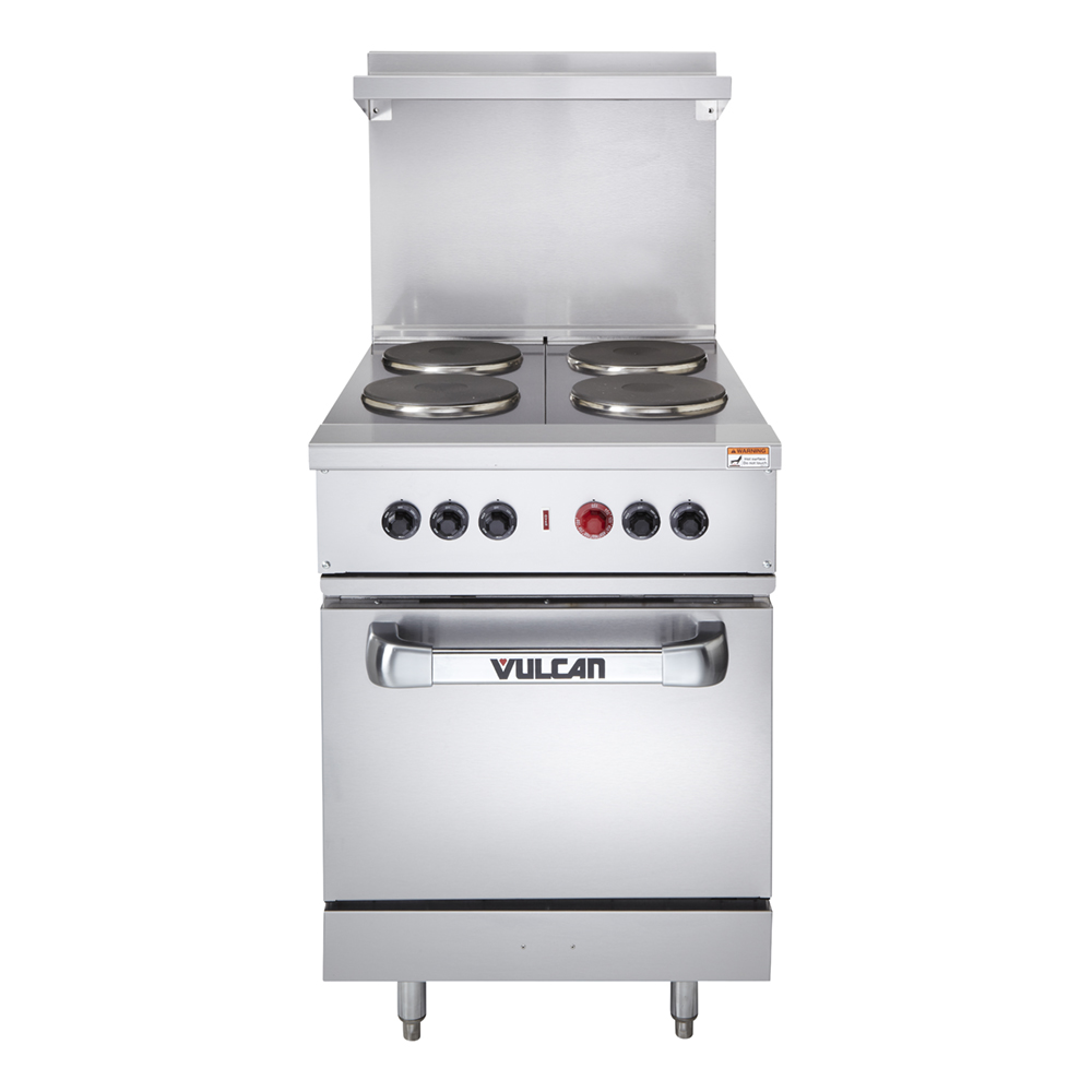 24" ELECT RANGE, FRENCH PLATES