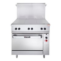 Vulcan \ Wolf - Wolf Range EV36-S-3HT-240 Expando Electric
Range w/ Oven, Stainless Steel, 3 Hot Tops- 36", 240V