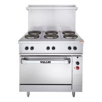 Vulcan \ Wolf - Wolf Range EV36-S-6FP-240 Expando Electric
Range w/ Oven, Stainless Steel, 6 French Plates- 36", 240V